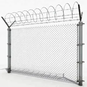 Jala tenun berlian pagar pembiakan pagar pertanian pagar taman Tautan rantai pagar stadion jaring isolasi jaring pelindung kebun binatang