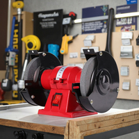 Meuleuse de table industrielle multifonctionnelle JUHUA à double roue de 6 pouces (20 mm d'épaisseur), polisseuse rotative électrique 220V 1