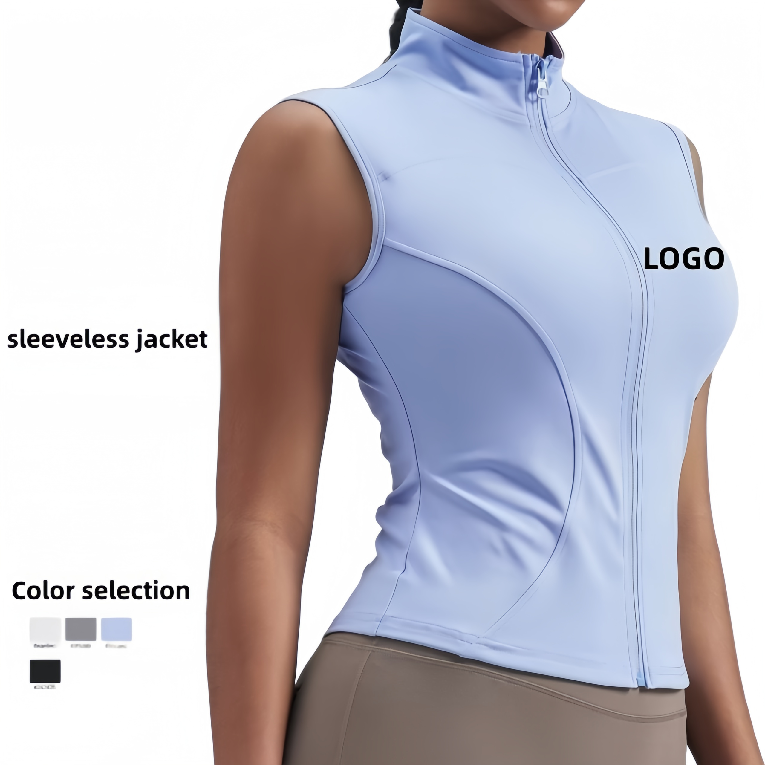 AIL Women Sleeveless Seamless Athletic Tank Top Breathable Quick Dry Spandex/Polyester Material Skinny Fit Yoga Running Fitness