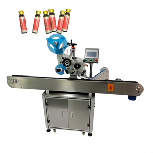 Machine d'étiquetage automatique électrique haute vitesse pour petites bouteilles, ampoules, flacons en verre, emballages en bois, avec pompe PLC intégrée - Product Image 3
