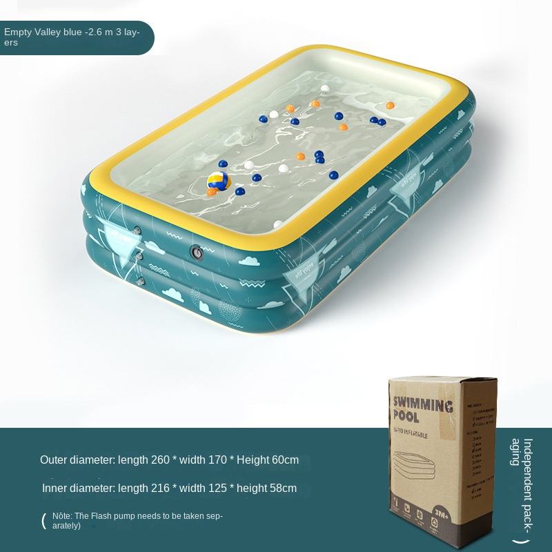 2.6m Three-ring Blue ( No Inflatable Pump)