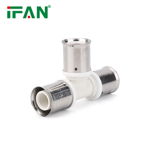 IFAN <span class=keywords><strong>BS</strong></span> 15875 Accesorios PEX en venta PN25 Todo tipo PPSU Ajuste de prensa PN25 Color blanco 16-32MM Accesorios de tubería de latón - Product Image 3