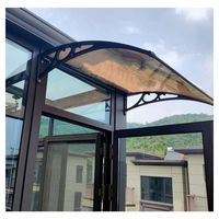 Auvent mural en polycarbonate pour toit de jardin en aluminium