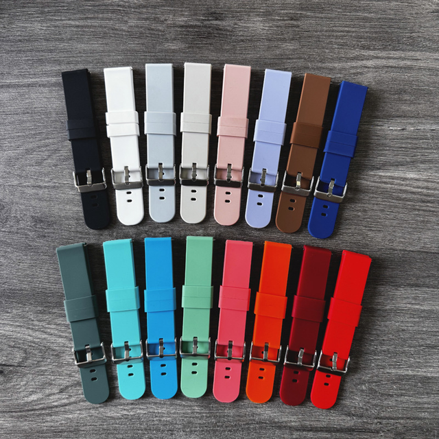 2025 New Soft Silicone Rubber Smart Watches Universal Sport Band for Android apple Watch Other Smartwatches 18mm