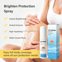 OTVENA Lotion Corporelle Éclaircissante et Hydratante Légère Non Collante pour Peau Ternie, Révélateur d'Éclat, Fixateur d'Hydratation Longue Durée