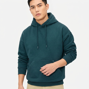 Sudadera con Capucha para Hombre, Modelo 2025, Diseño Básico de Una Pieza, Mezcla de Algodón, Estilo Urbano, Secado Rápido, Logotipo Bordado Personalizado - Product Image 1