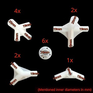 15 Piezas de Repuesto para Gazebo de 3x6m, Conectores Centrales y de Esquina para Patas de Carpa, 25/19mm - Product Image 6