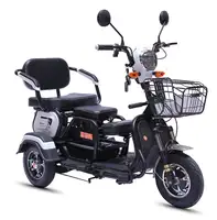 Scooter elétrico triciclo cidade 3 roda motorizado triciclo com assento do bebê para adultos