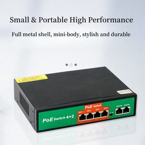 Großhandel OEM/ODM Fabrik 10/100Mbps POE Switch AP-1024PE Ethernet RJ45 Unmanaged Uplink 4 POE+ QoS für Video CCTV - Product Image 5