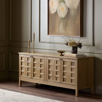 Lemari TV Kayu Solid Vintage Amerika, Lemari Penyimpanan - Dapat Disesuaikan Dari Produsen