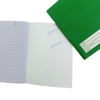Cahier d'exercices scolaire de qualité industrielle, reliure à chevalet, couverture en papier, format A5, écriture