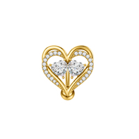 Ensemble 10 argent papillon léopard nombril anneaux en acier chirurgical nombril anneaux CZ pendants mignon Style corps Piercing pour les femmes