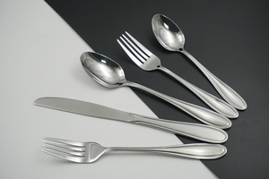 Tốt nhất bán thép không gỉ dao kéo bạc kim loại muỗng nĩa dao thép không gỉ tùy chỉnh màu sắc logo Flatware cho đám cưới - Product Image 2