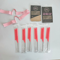 Lot de Boîtes à Perruques de Luxe avec Logo Personnalisé, Emballage pour Extensions de Cheveux, Boîte à Cheveux, Sac en Satin, Bande Fondante et Protège-Oreilles