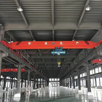 Pont roulant monopoutre de 15 tonnes, portée personnalisée, hauteur de levage, pont roulant électrique pour atelier industriel