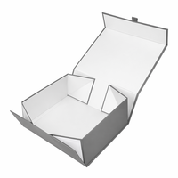 Boîte en papier rigide de luxe avec logo personnalisé professionnel, fermeture magnétique, laminage mat, gaufrage, revêtement UV pour les petites entreprises