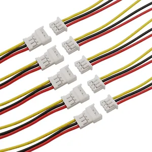 Micro JST 1.25mm Pitch 3 Pin jantan steker perempuan kawat Jack konektor kabel Terminal JST kabel elektronik panjang 15CM