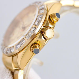 Orologi Meccanici da <span class=keywords><strong>Uomo</strong></span> in Metallo, <span class=keywords><strong>Orologio</strong></span> Automatico di Lusso alla Moda con Motivo Tigre e Diamanti, Oro <span class=keywords><strong>Giallo</strong></span> 40mm - Product Image 3