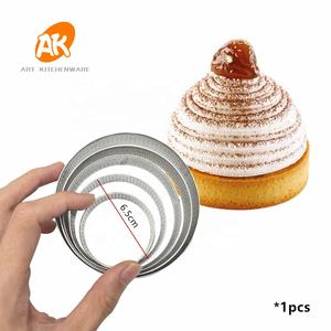 Anello <span class=keywords><strong>per</strong></span> <span class=keywords><strong>crostata</strong></span> in acciaio inossidabile 4.5/6.5/8/9/10cm con anello <span class=keywords><strong>per</strong></span> torta traforato resistente al calore <span class=keywords><strong>per</strong></span> torte da forno - Product Image 2