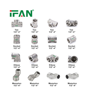 IFAN OEM Raccords de tuyauterie en laiton pour eau, 1/2"-2", coudes, tés, raccords à douille, raccords à filetage - Product Image 2
