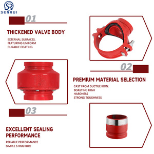 Système de protection incendie, raccord flexible réducteur rainuré, raccords de tuyauterie en fonte ductile - Product Image 4