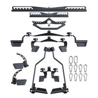 VIGFIT Poignées en acier pour barres de traction LAT, accessoires pour machine à câble, ensemble de barres en T et en V pour la musculation du dos