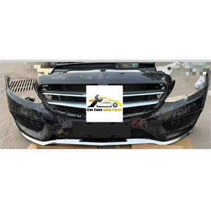 Kit de Carrocería Original de Segunda Mano para <span class=keywords><strong>Mercedes</strong></span> <span class=keywords><strong>Benz</strong></span> C200 W205, Corte de Nariz, Labio de Parachoques Delantero, Faros Delanteros, Reemplazo de Parachoques - Product Image 1