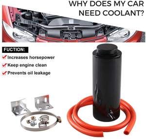 OCC-1006 yardımcı su tankı taşma Pot makinesi araba yağdanlık 800ML Universial oto radyatör soğutucu tankı alüminyum alaşım - Product Image 4