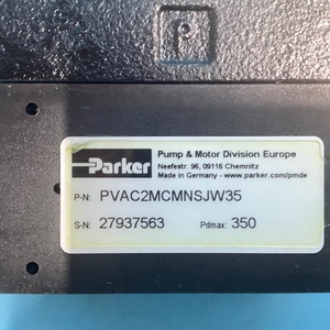 วาล์วควบคุมแรงดันแบบชดเชยแรงดัน PARKER รุ่น PVAC2MCMNSJW35 สำหรับปั๊มลูกสูบซีรีส์ PVplus แรงดัน 350 บาร์ 24VDC มีสินค้าในสต็อก - Product Image 1