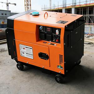 Générateur diesel portable silencieux 5kW/10kVA, démarrage à distance, monophasé 50/60Hz, 380V, refroidissement par air, 100% cuivre - Product Image 1