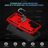 Étui de téléphone portable hybride antichoc anti-chute 2 en 1 avec support de voiture pour Samsung Galaxy S26 Edge S25 Plus S24 Ultra
