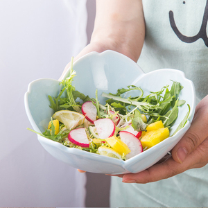 Service de table en céramique avec fleur de cerisier, <span class=keywords><strong>vaisselle</strong></span> à salade, couleur émaillée, service de <span class=keywords><strong>vaisselle</strong></span> - Product Image 5