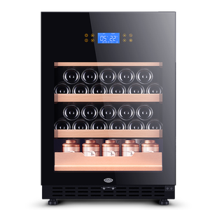 Mini refrigerador para latas y bebidas, refrigerador con puerta de cristal para cerveza, Soda o botella de vino, dispensador de bebidas pequeño para el hogar y la Oficina, 150 - Product Image 5