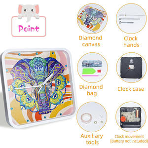 ชุดนาฬิกาผีเสื้อรูปนกทำมือด้วยเม็ดคริสตัลแบบเจาะทรงกลมทรงกลมแบบกำหนดเองได้5D - Product Image 3