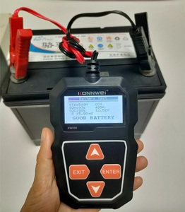 Testeur de <span class=keywords><strong>batterie</strong></span> professionnel 12V avec test de résistance et de durée de vie, testeur de <span class=keywords><strong>batterie</strong></span> de voiture, testeur d'alternateur numérique Konnwei Kw208 - Product Image 2