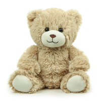 Ours brun doux animal en peluche couette maille jouets à fourrure personnalisé petit ours en peluche jouet parfait brodé soulagement du Stress