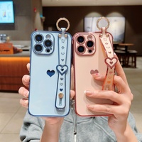   Coque de téléphone Love Wristband pour iPhone 17 Pro Air 16e 15 Pro Max 14 Plus 13 – Étui de protection et accessoires
