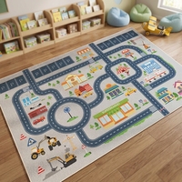 Tapis de sol antidérapant et résistant à l'usure pour bureau d'enfant, haute qualité, à poils ras, pour chambre d'enfant et salle de jeux
