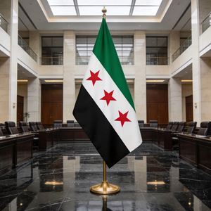 Pancarta Personalizada con Diseño de la Bandera de Siria, Hecha de Poliéster de Alta Calidad, Tipo Pancarta de Proveedor Reconocido - Product Image 3