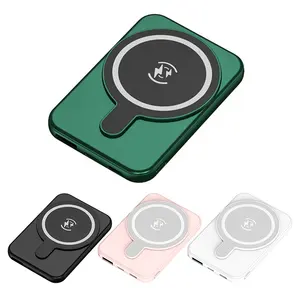 Vendite calde Logo personalizzato sottile Mini 5000mAh magnetico centrale di ricarica senza fili per iPhone 15 pro max Mobile 7.5W potenza <span class=keywords><strong>Ba</strong></span> - Product Image 1