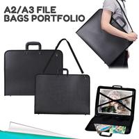 Portafolio de Vinilo A2 A3 para Artistas, Carpeta de Almacenamiento para Dibujos y Pinturas, Estuche de Transporte de Plástico para Documentos, para Materiales de Arte y Dibujo