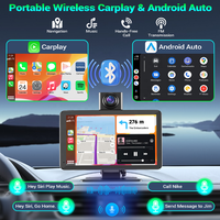 Cámara HD Universal de 7 Pulgadas con Pantalla Táctil IPS, Carplay Inalámbrico, Android Auto, DVR de Doble Lente, Navegación GPS, Control por Voz, OEM