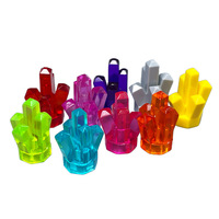 Juguete promocional Moc, bloques de construcción de partículas pequeñas, cristal mineral, piedra preciosa, decoración, juguete de plástico
