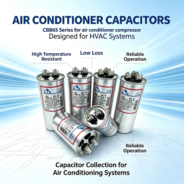 Cbb65 Air Conditioning Capacitor 30uf 450v CBB65 Run Capacitor