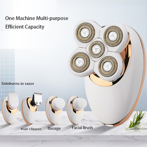 บริการตัดผมหัวล้าน, เครื่องโกนหนวดไฟฟ้าห้าใบมีดแบบชาร์จได้, ขายส่ง - Product Image 1