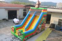 Toboggan gonflable sec de haute qualité pour enfants, toboggan gonflable sec commercial, toboggan gonflable sec géant à vendre