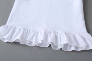 T-Shirt Top da ragazza <span class=keywords><strong>con</strong></span> maniche corte e colori solidi personalizzati OEM Factory t-Shirt 100% in cotone bianco semplice per bambini - Product Image 5