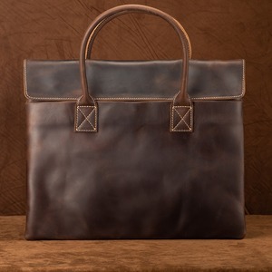 Túi xách da bò cao cấp kiểu cổ điển dành cho nam năm mới <span class=keywords><strong>2025</strong></span>, chất liệu da thật sang trọng, phong cách doanh nhân, đựng laptop - Product Image 2