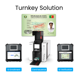 Tableta de inscripción de identificación biométrica resistente compatible con MOSIP T80 con código de barras NFC de huellas dactilares para inmigración, control de fronteras, EES - Product Image 5