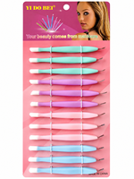 Pousse-cuticules professionnel double face en acier inoxydable, 12 pièces, pour éliminer les peaux mortes, outil de manucure et de nettoyage des ongles pour salon et usage domestique